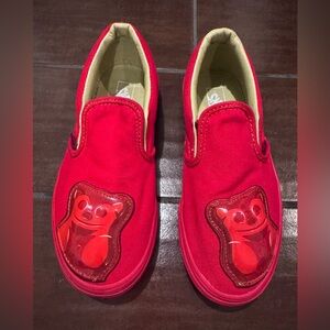 Vans Kids Haribo Red Gummy Bear Slip-Ons size 3